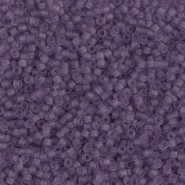 Miyuki delica beads 15/0 - Matted transparent light amethyst DBS-1265